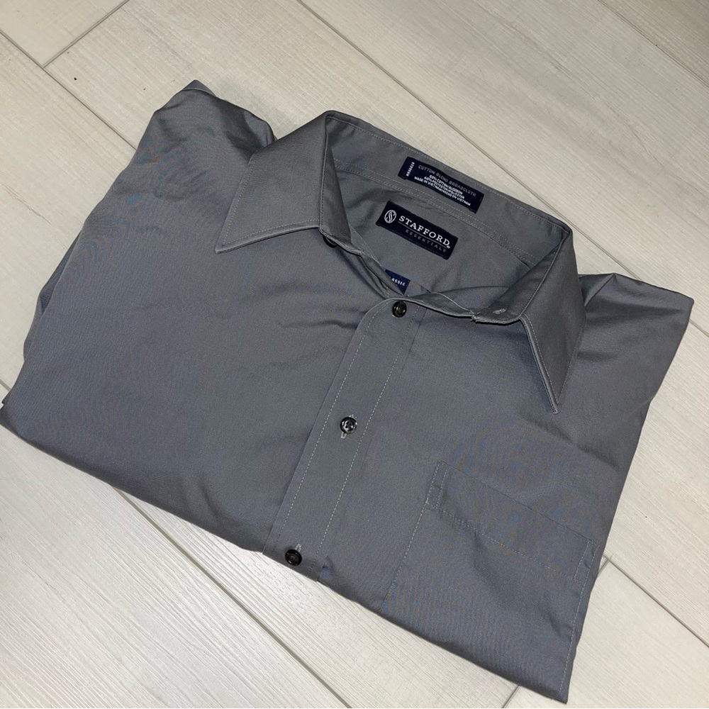 Stanford Essentials Long Sleeve Button-Down Shirt